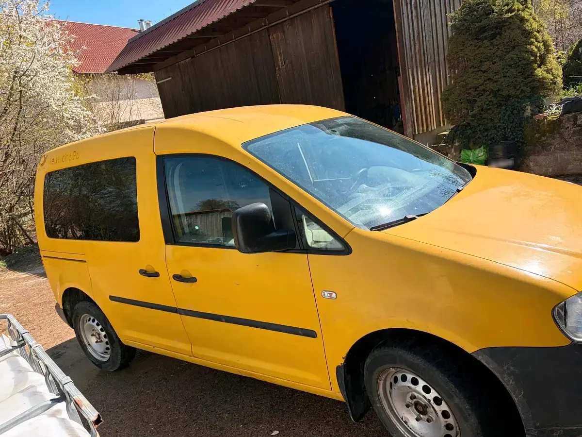 Gebraucht VW Caddy 71 PS (52 kW) 2007 Gelb Van / Kleinbus