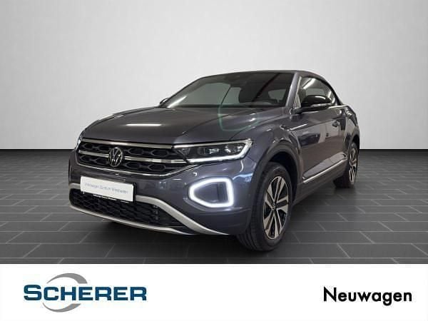 Grau (rauchgrau metallic / schwarz) Neu 2025 VW T-Roc Cabriolet Cabrio | 39.770 € (Superpreis) - Bild 1/4