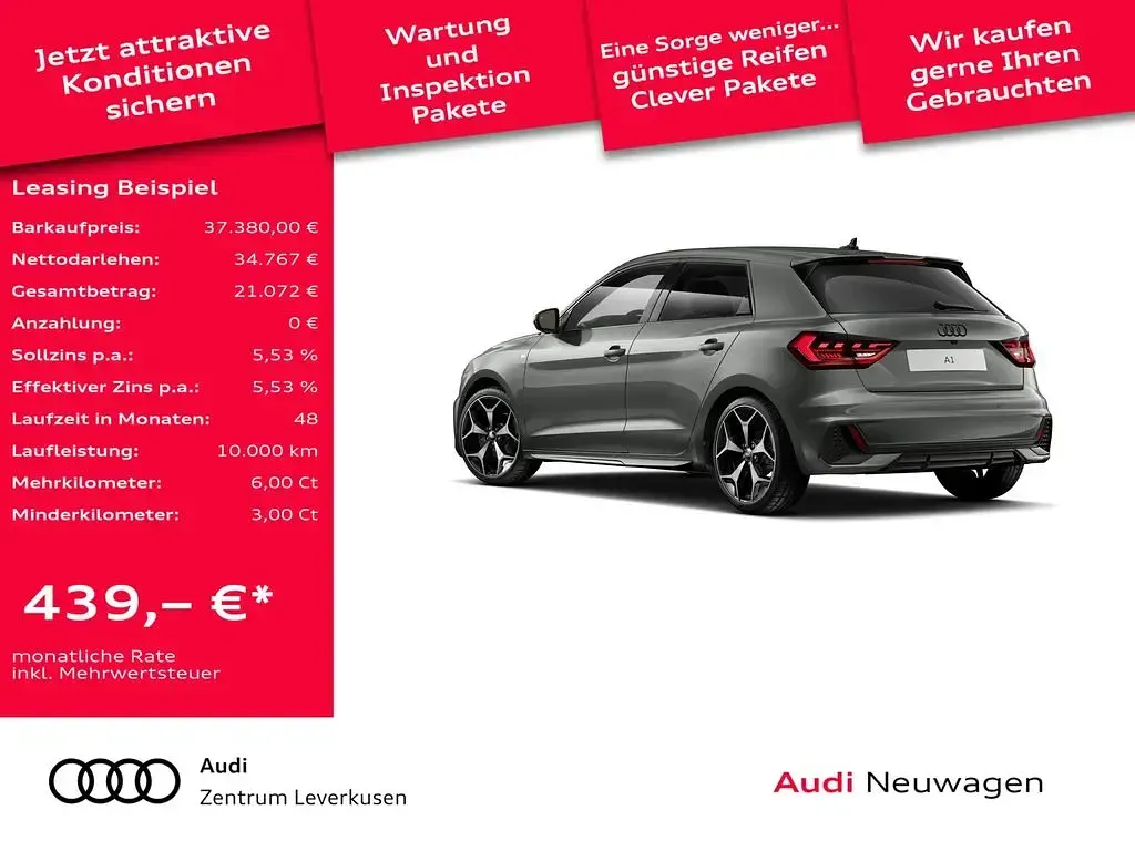 Neu Audi A1 Sportback S-Line 150 PS (110 kW) 2026 Grau Kleinwagen