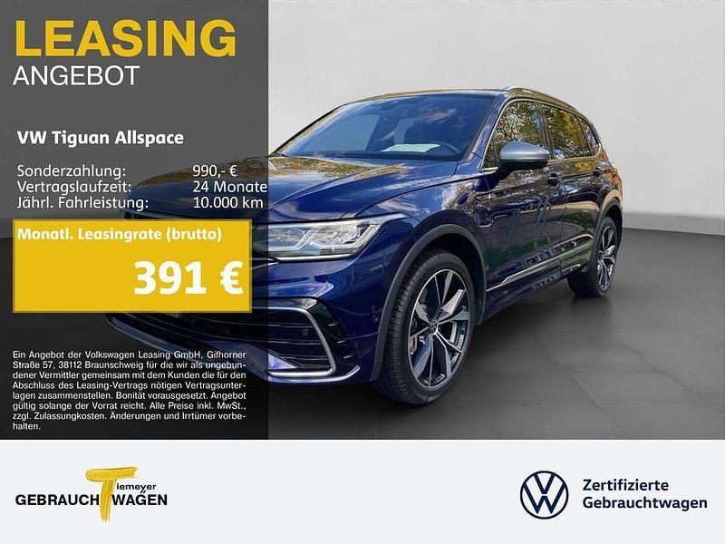 Blau Gebraucht 2024 VW Tiguan Allspace R-line SUV | 48.990 € (Teuer) - Bild 1/4