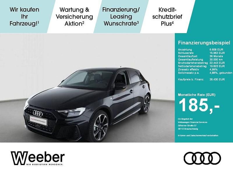 Schwarz Gebraucht 2024 Audi A1 Sportback S-Line Kleinwagen | 26.430 € (Fairer Preis) - Bild 1/4