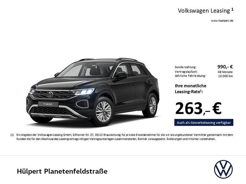Gebraucht VW T-Roc Life 150 PS (110 kW) 2025 Schwarz SUV