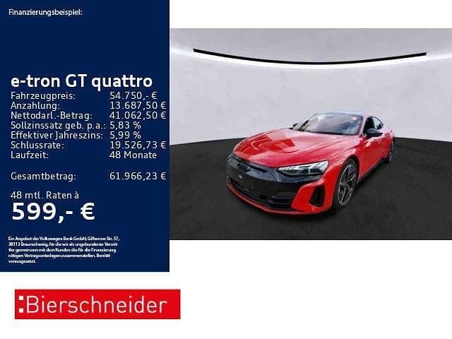 Rot Gebraucht 2022 Audi e-tron GT quattro Ambiente Limousine | 54.750 € (Guter Preis) - Bild 1/3