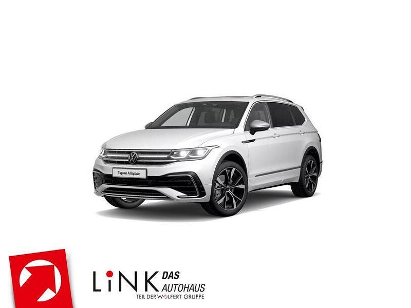 Pure white Gebraucht 2022 VW Tiguan Allspace R-line SUV | 36.550 € (Etwas zu teuer) - Bild 1/4