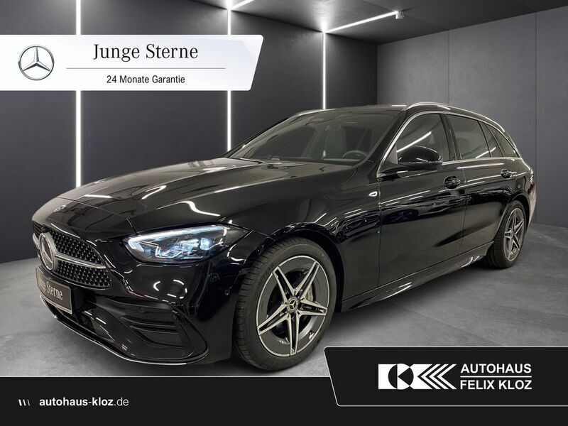 Obsidianschwarz Gebraucht 2024 Mercedes C300 AMG Kombi | 45.400 € (Guter Preis) - Bild 1/4