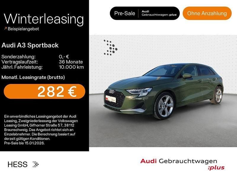 Distriktgrün metallic Gebraucht 2025 Audi A3 Advanced Limousine | 32.999 € (Guter Preis) - Bild 1/4