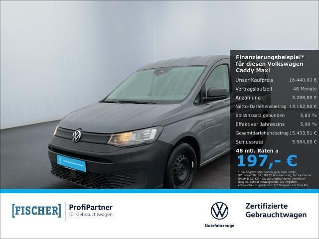 Pure grey (grau) Gebraucht 2021 VW Caddy Maxi Van / Kleinbus | 16.440 € (Superpreis) - Bild 1/4