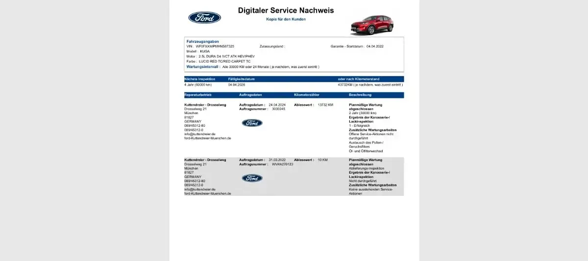 Gebraucht Ford Kuga Cool & Connect 224 PS (164 kW) 2022 Lucidrot metallic SUV