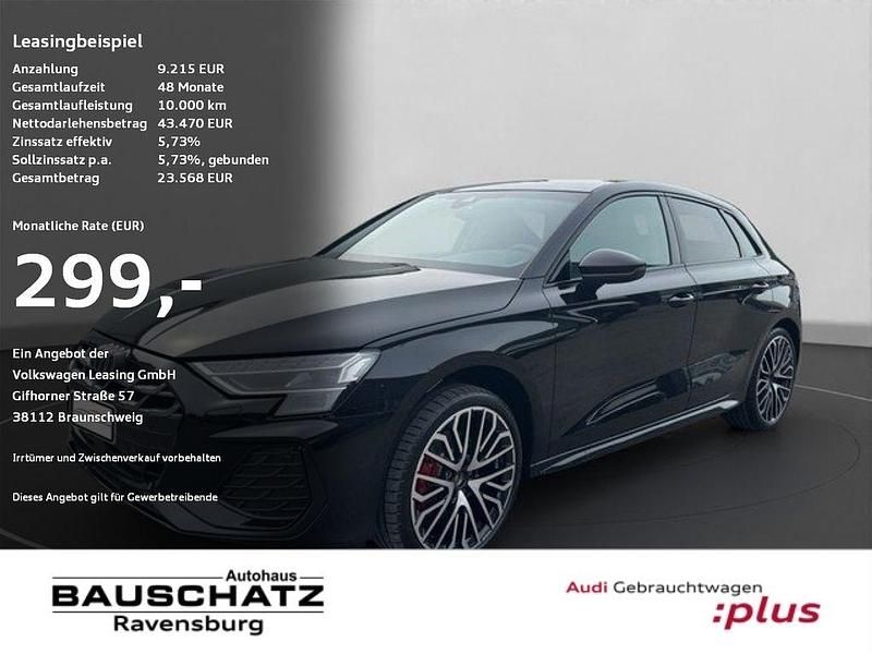 Mythosschwarz metallic Gebraucht 2025 Audi A3 S-Line Limousine | 40.990 € (Fairer Preis) - Bild 1/4