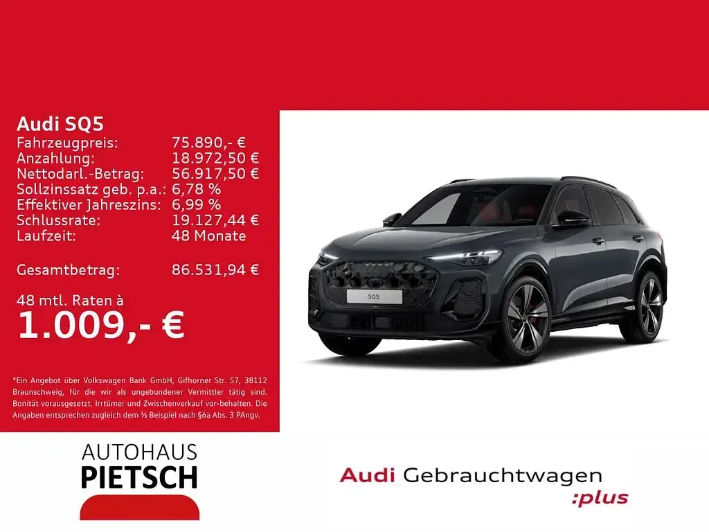 Gebraucht Audi SQ5 Edition .1 367 PS (269 kW) 2025 Tamboragrau metallic SUV