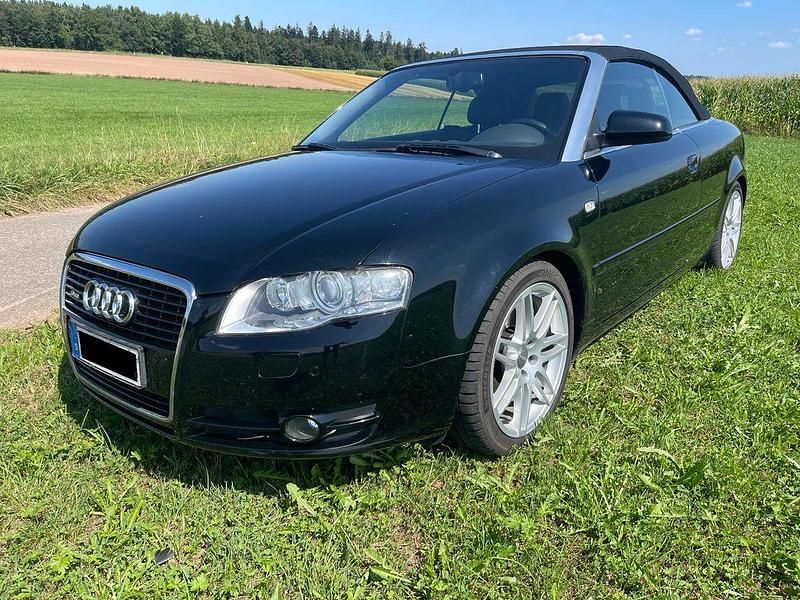 Schwarz Gebraucht 2008 Audi A4 Cabriolet S-Line Cabrio | 9.500 € (Fairer Preis) - Bild 1/4