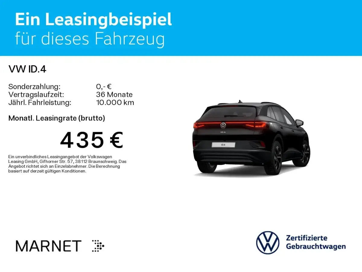 Brugt VW ID.4 Pro Performance 150 kW (204 HK) 2023 Sort SUV
