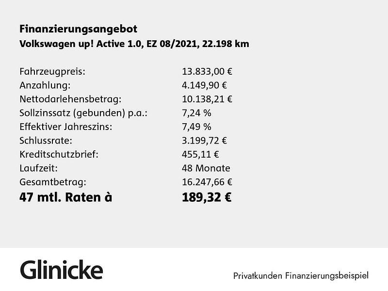 Rot Gebraucht 2021 VW up! Active Kleinwagen | 13.833 € (Fairer Preis) - Bild 1/2