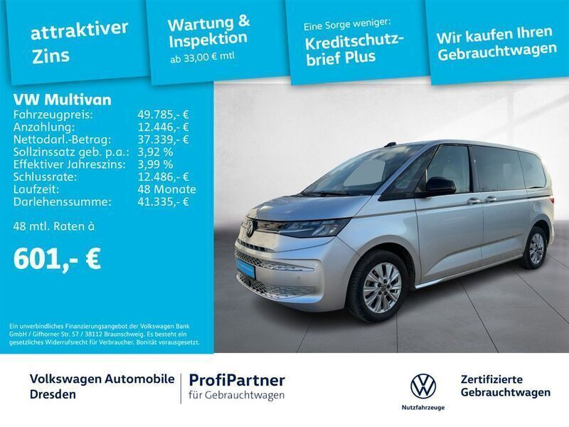 Reflexsilber metallic Gebraucht 2024 VW T7 Life Van | 50.450 € (Guter Preis) - Bild 1/4