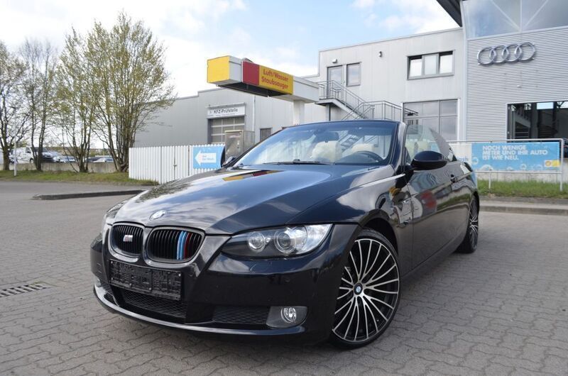 Schwarz Gebraucht 2008 BMW 325 Cabriolet Sport Line Cabrio | 10.990 € (Guter Preis) - Bild 1/4