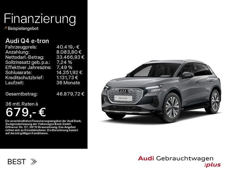 Gebraucht Audi Q4 e-tron Advanced 210 kW (286 PS) 2025 Kieselgrau SUV