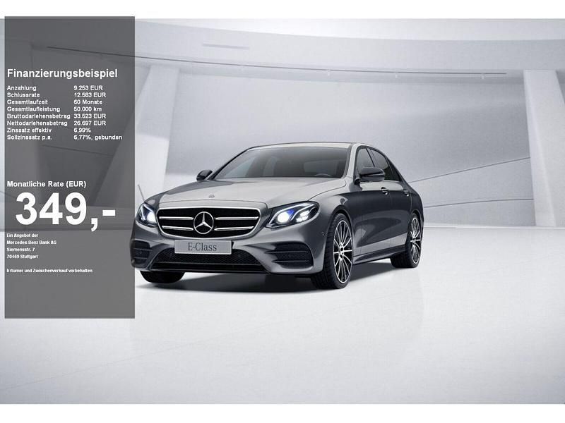 Graulack selenitgrau (metallic) Gebraucht 2020 Mercedes E220 AMG Limousine | 35.950 € (Fairer Preis) - Bild 1/4