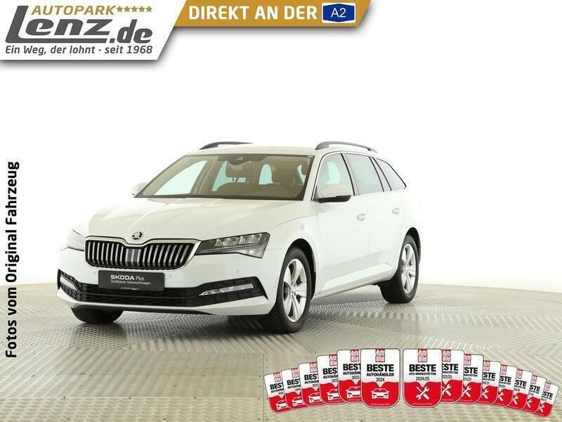 Moonweiss perleffekt (metallic) Gebraucht 2020 Skoda Superb Ambition Kombi | 24.450 € (Fairer Preis) - Bild 1/3