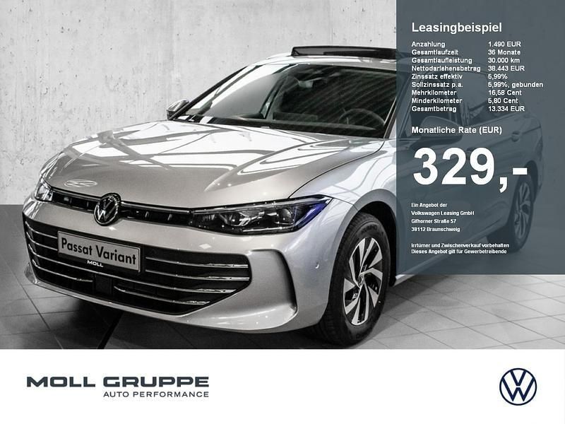 Oyster silver metallic Neu 2024 VW Passat Business Kombi | 49.999 € - Bild 1/4