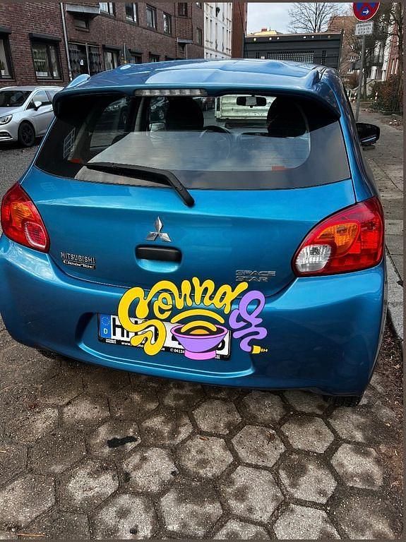 Second-hand Mitsubishi Space Star 71 CP (52 kW) 2013 Albastru Monovolum