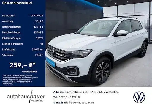 Gebraucht VW T-Cross United 116 PS (85 kW) 2020 Weiß SUV