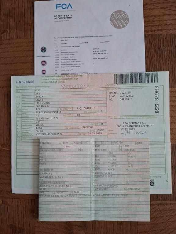 Gebraucht Fiat Doblò 95 PS (69 kW) 2020 Weiß Van / Kleinbus