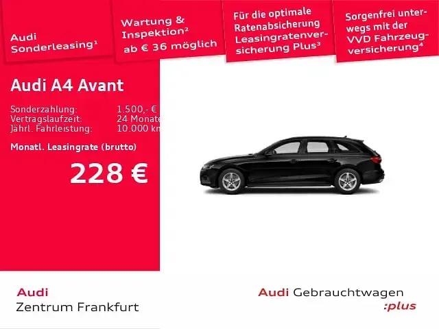 Gebraucht Audi A4 163 PS (119 kW) 2023 Brillantschwarz/brillantschwar Kombi