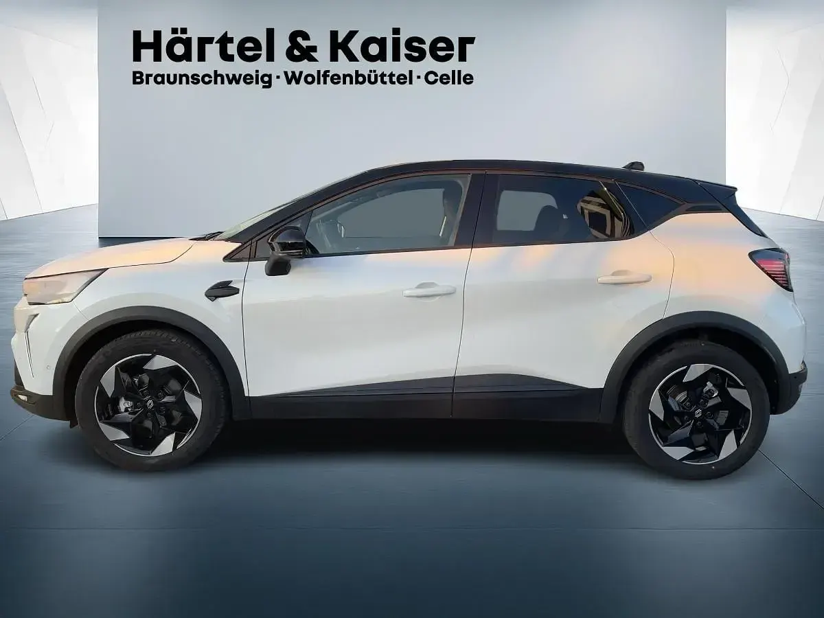 Neu Renault Captur Techno 141 PS (103 kW) 2025 Perlmuttweiß metallic, black pearlschwarz metall (weiß) SUV