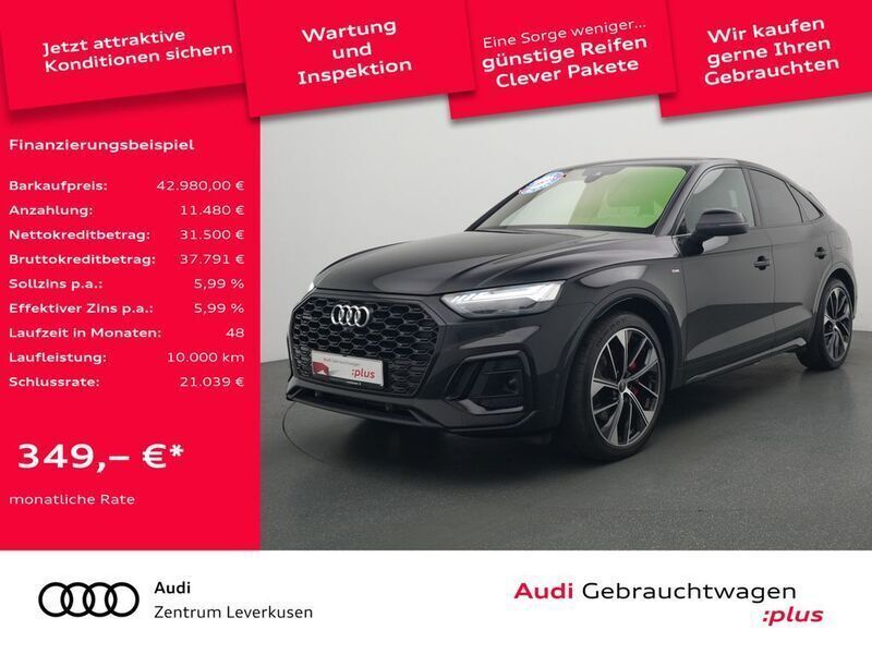 Mythosschwarz Gebraucht 2021 Audi Q5 S-Line SUV | 43.480 € - Bild 1/4