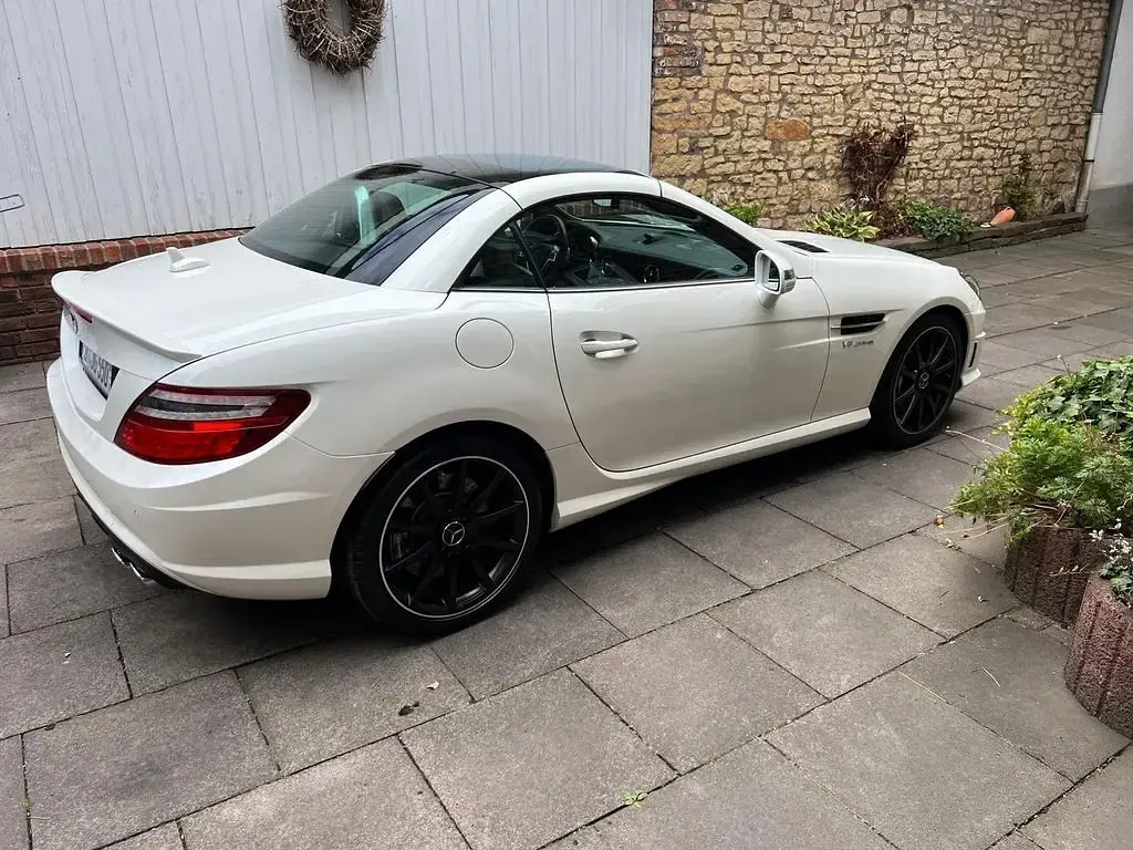 Gebraucht Mercedes SLK55 AMG AMG 421 PS (309 kW) 2013 Weiß Cabrio