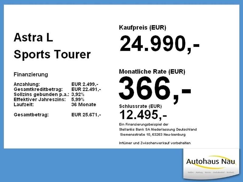 Gebraucht Opel Astra 131 PS (96 kW) 2025 Grafik grau Kombi