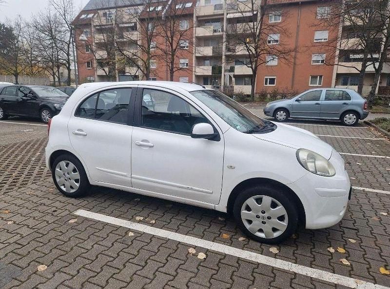 Weiß Gebraucht 2012 Nissan Micra Visia Kleinwagen | 2.750 € (Superpreis) - Bild 1/4