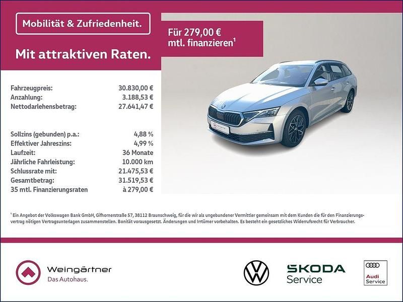 Silber Gebraucht 2024 Skoda Octavia Selection Kombi | 30.830 € (Fairer Preis) - Bild 1/4