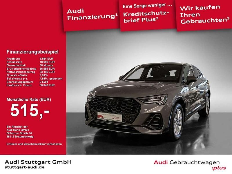 Grau Gebraucht 2022 Audi Q3 Sportback S-Line SUV | 36.840 € (Fairer Preis) - Bild 1/2