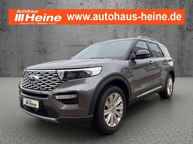 Grau metallic Gebraucht 2021 Ford Explorer Platinum SUV | 48.790 € (Fairer Preis) - Bild 1/4