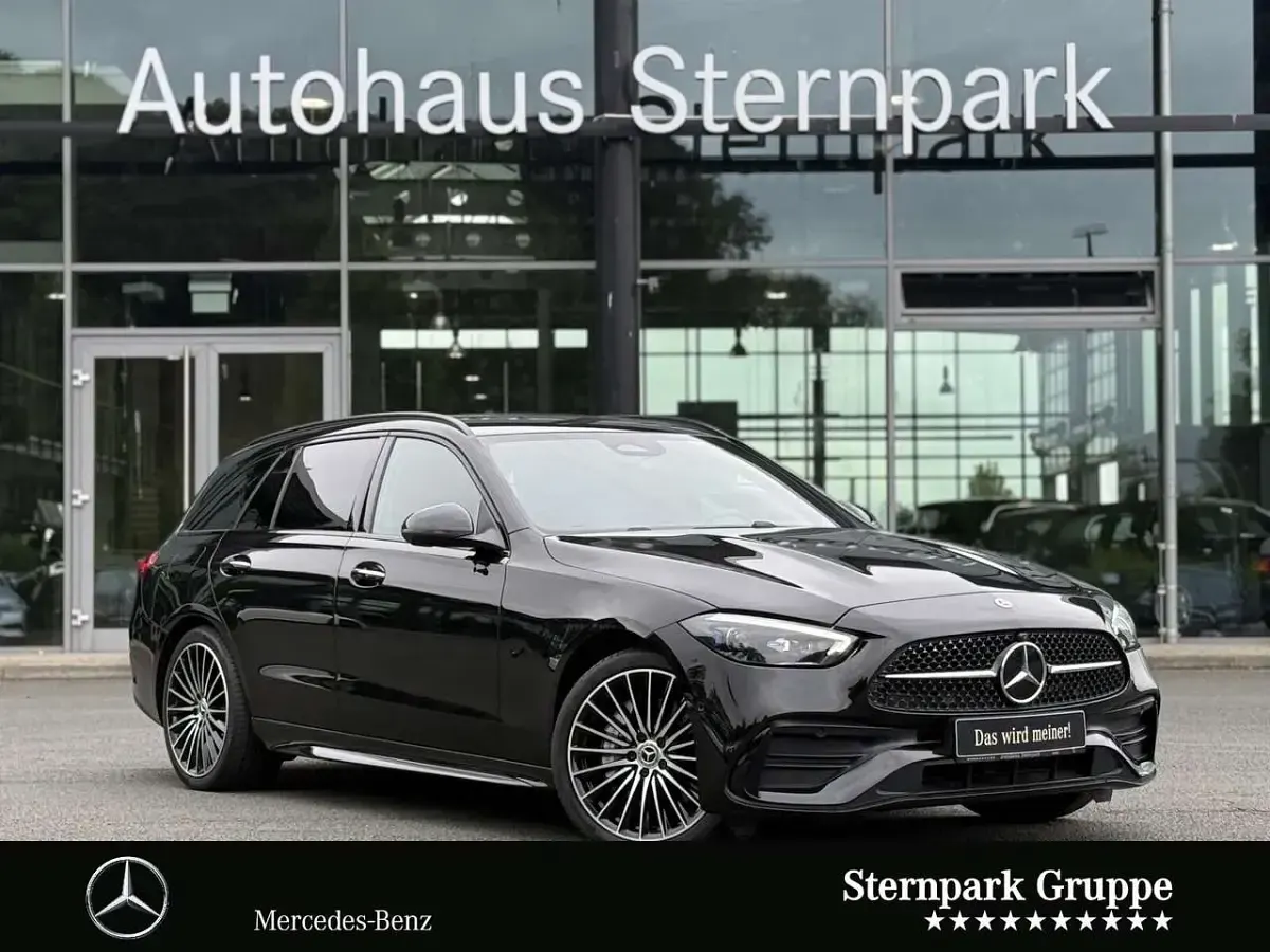 Gebraucht Mercedes C300e Premium 204 PS (150 kW) 2025 Lack obsidianschwarz Kombi