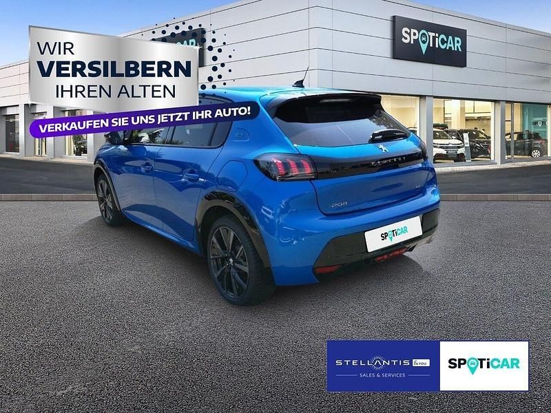 Gebraucht Peugeot e-208 Allure 100 kW (136 PS) 2023 Blau Kleinwagen