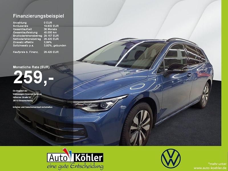 Anemonenblau Gebraucht 2025 VW Golf VIII Goal Kombi | 26.420 € (Fairer Preis) - Bild 1/3