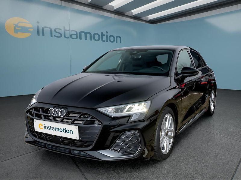 Schwarz Gebraucht 2025 Audi A3 S-Line Kleinwagen | 35.749 € (Fairer Preis) - Bild 1/4