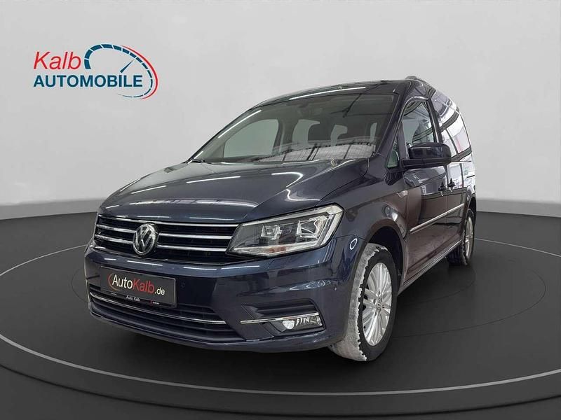 Gebraucht VW Caddy Highline 150 PS (110 kW) 2016 Starlight blue metallic Van / Kleinbus