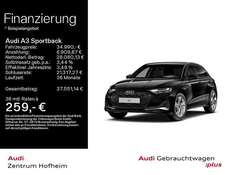 Second-hand Audi A3 Advanced 204 CP (150 kW) 2025 Negru Berlinǎ