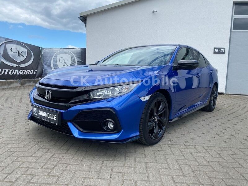 Brilliant sporty blue m. Gebraucht 2019 Honda Civic Dynamic Limousine | 16.900 € (Fairer Preis) - Bild 1/4