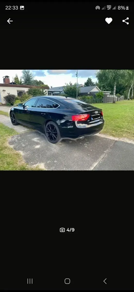 Gebraucht Audi A5 Sportback Design 245 PS (180 kW) 2013 Schwarz Kleinwagen