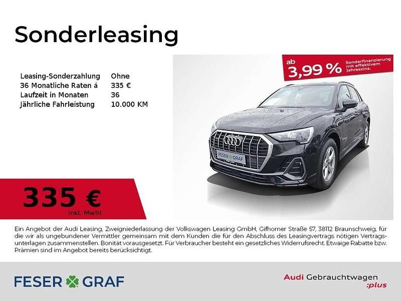 Mythosschwarz metallic Gebraucht 2024 Audi Q3 S-Line SUV | 39.980 € (Fairer Preis) - Bild 1/1