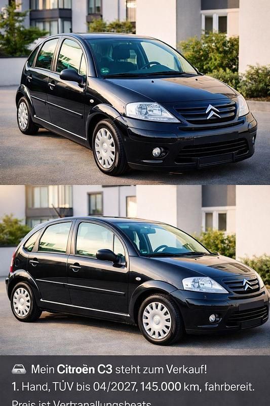 Gebraucht Citroën C3 Advance 80 PS (58 kW) 2009 Schwarz Kleinwagen