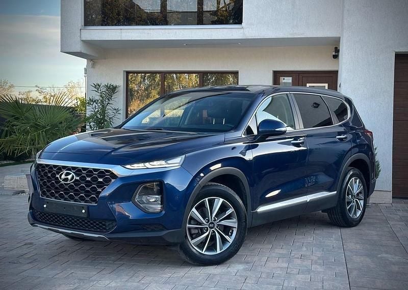 Blau Gebraucht 2019 Hyundai Santa Fe Premium SUV | 26.900 € (Fairer Preis) - Bild 1/4