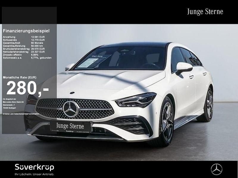 Weiß Gebraucht 2024 Mercedes CLA200 Shooting Brake Premium Kombi | 33.920 € (Fairer Preis) - Bild 1/2