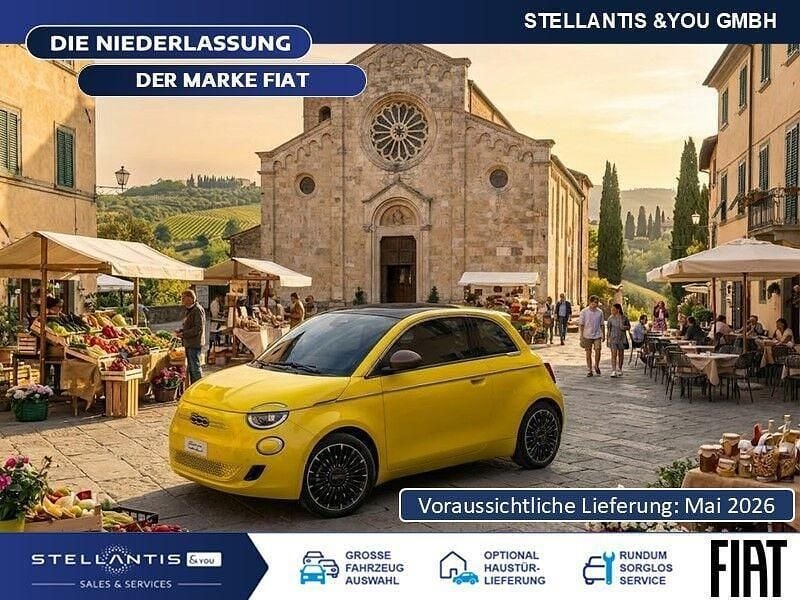 Neu Fiat 500 La Prima 65 PS (47 kW) 2026 Gelb Cabrio