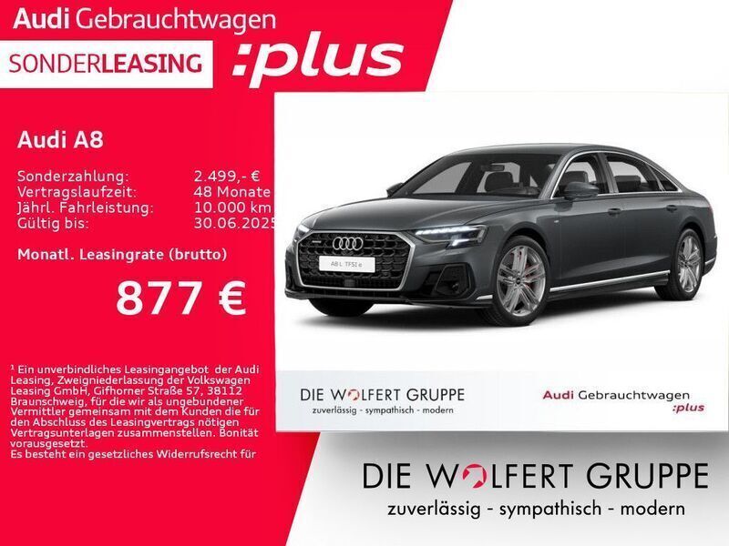 Grau Gebraucht 2023 Audi A8L Advanced Limousine | 73.970 € (Guter Preis) - Bild 1/4