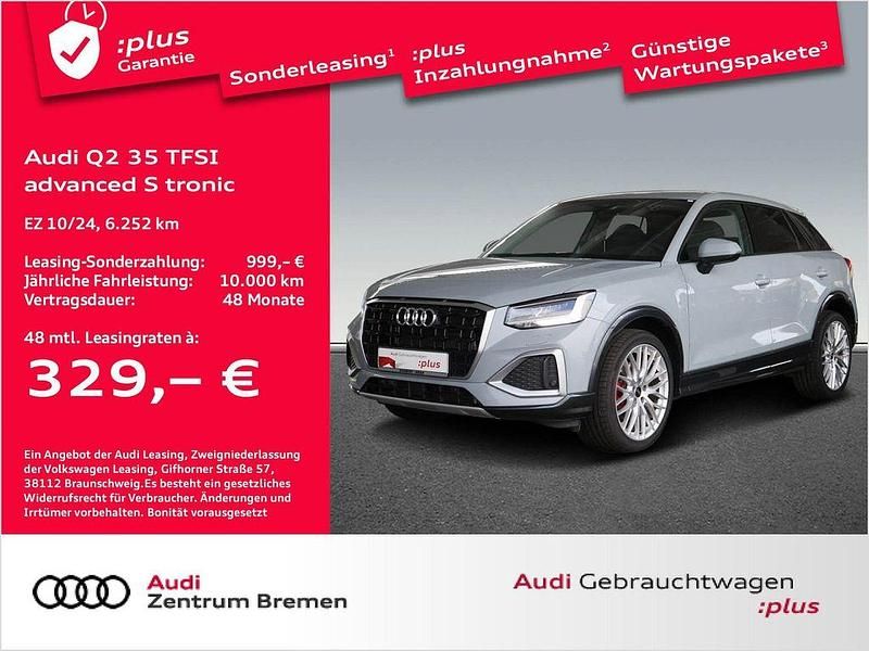 Pfeilgrau perleffekt Gebraucht 2024 Audi Q2 Advanced Plus SUV | 32.450 € (Etwas zu teuer) - Bild 1/4